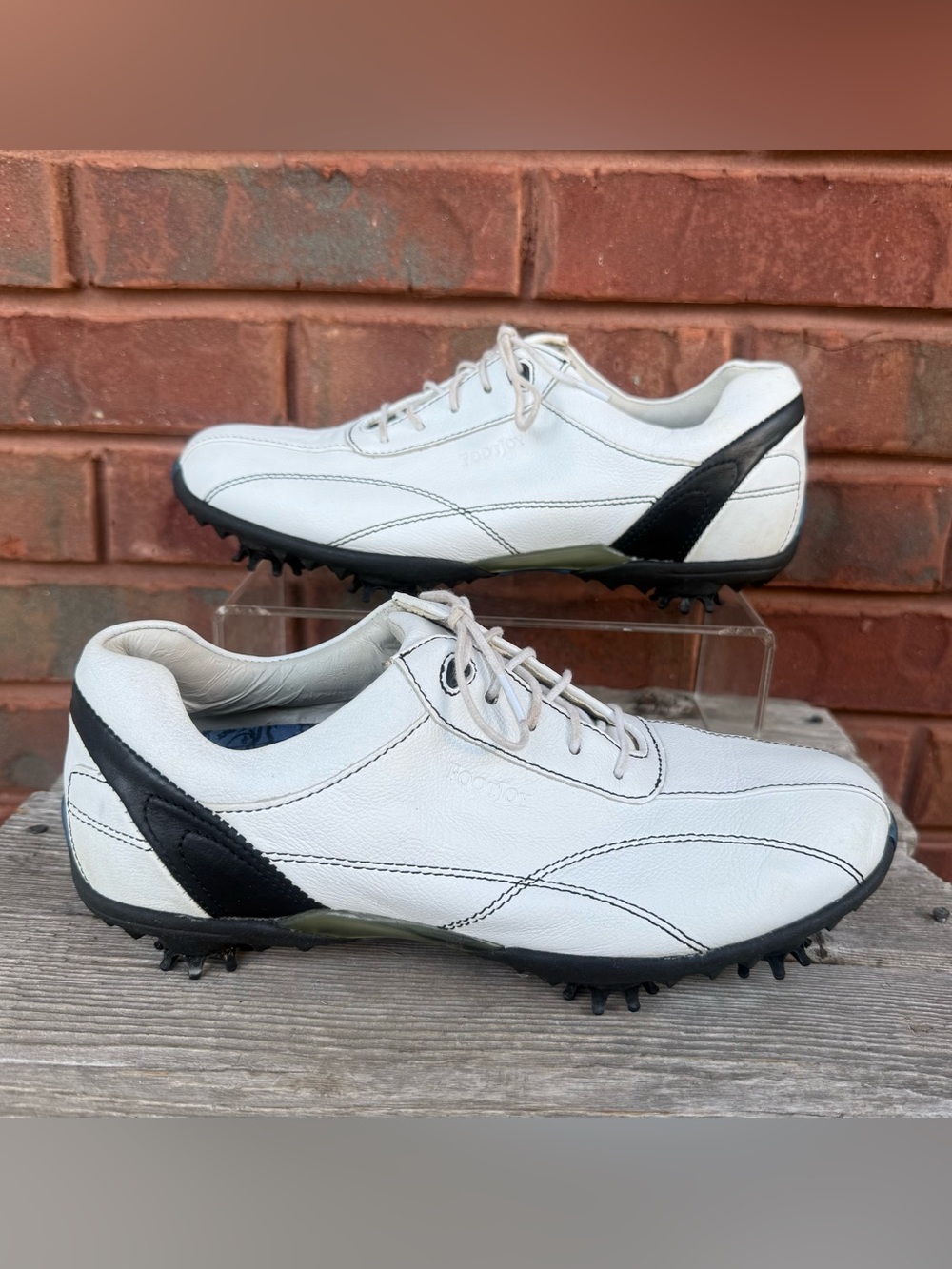 FootJoy LoPro Women's Size 6.5 6 1/2 Golf Shoes 97045 White Foot Joy Cleats